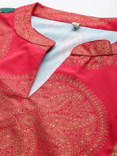 Plus Size Ethnic Motifs Printed Crepe Kurta-AP-AHKUCRFP-1134